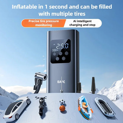 Portable Tire Inflator Rechargeable Electric Inflator for Car Bicycle Digital Air Compressor Football Inflator Air Pump